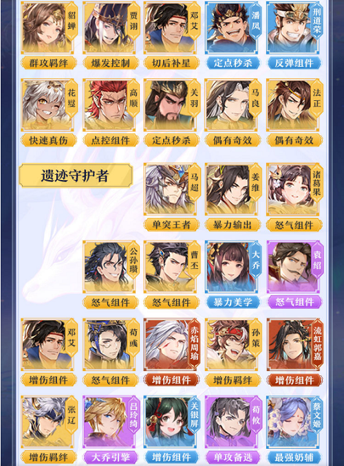 《三国志幻想大陆》武将强度排行9月最新一览2022