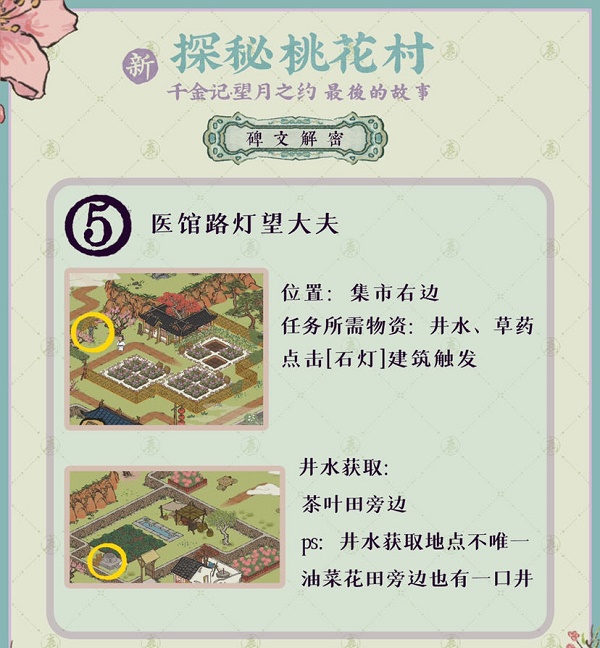 《江南百景图》探秘桃花村最后的故事解密攻略