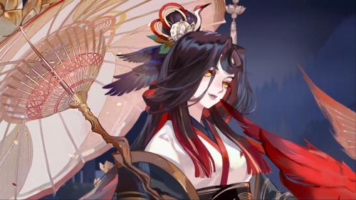 《阴阳师》待宵姑获鸟朱墨沉香皮肤介绍