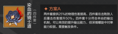 《原神》3.1辛焱圣遗物搭配攻略