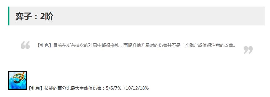 《云顶之弈》12.20版本弈子改动详情
