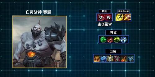 《英雄联盟手游》塞恩最强出装符文搭配