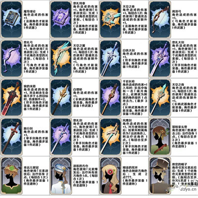 《原神》七圣召唤全卡牌效果介绍