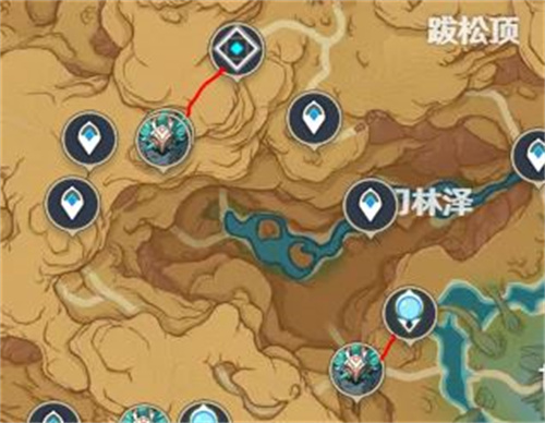 《原神》3.6丘丘游侠位置路线图