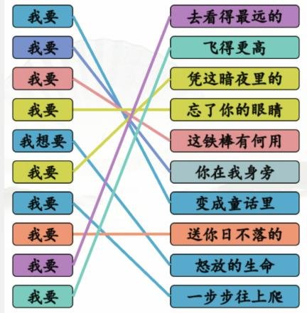 《汉字找茬王》连出全部我要的歌完美通关攻略
